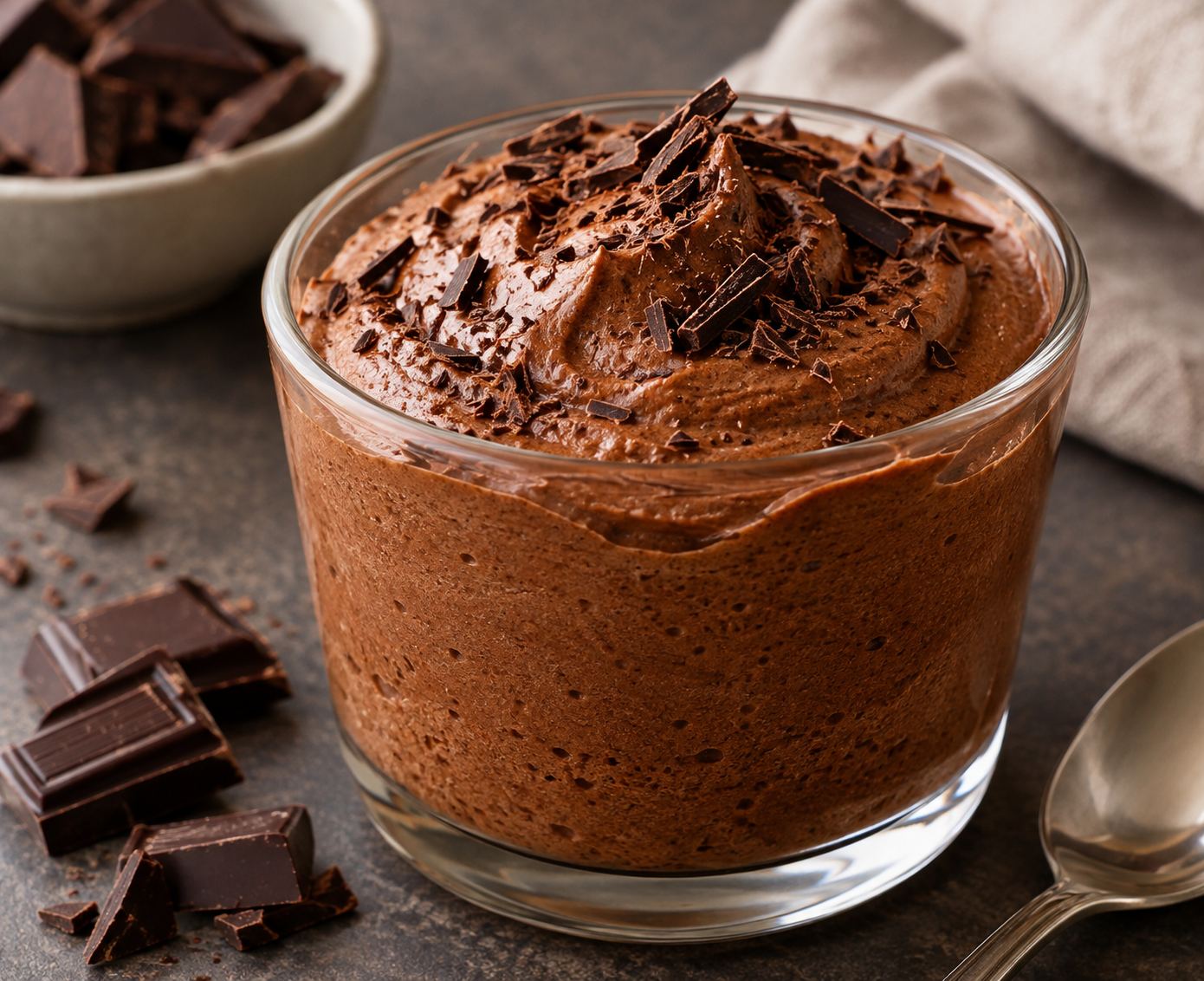 Mousse au chocolat simple et rapide