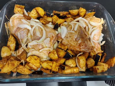 Poulet paprika au four